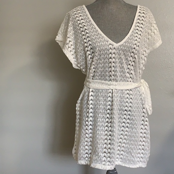 Kona Sol Belted Crochet Swimsuit Cover Up - Picture 4 of 10